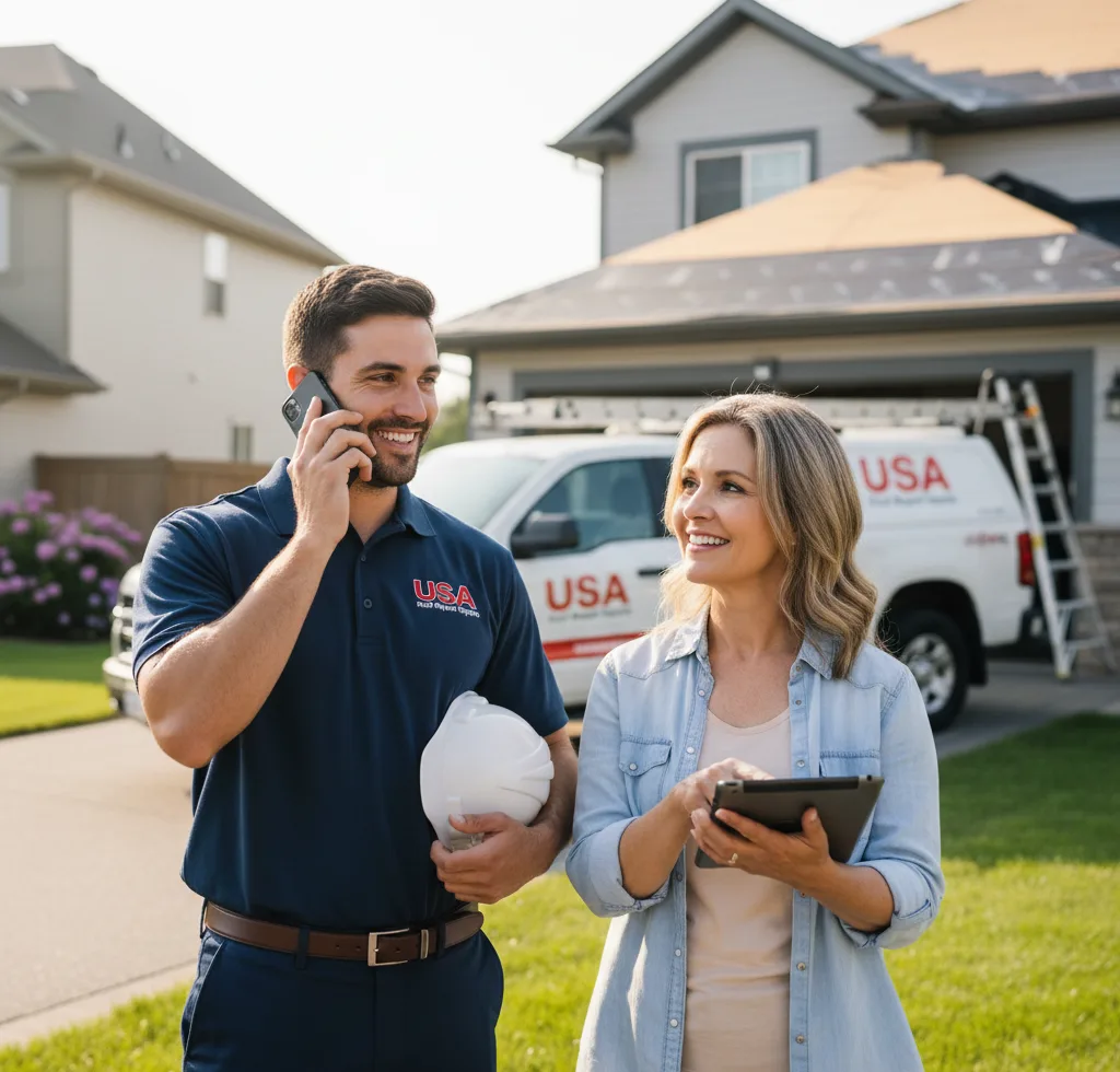 USA Roof Repair Experts customer support in Muskego